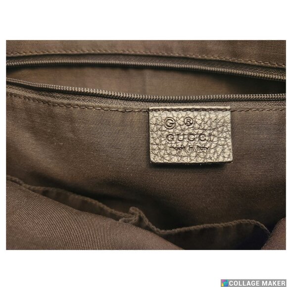Authentic GUCCI GG Canvas Tote Bag Brown Made in Italy - Picture 3 of 9